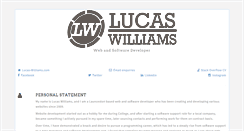Desktop Screenshot of lucas-williams.com