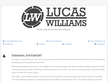 Tablet Screenshot of lucas-williams.com